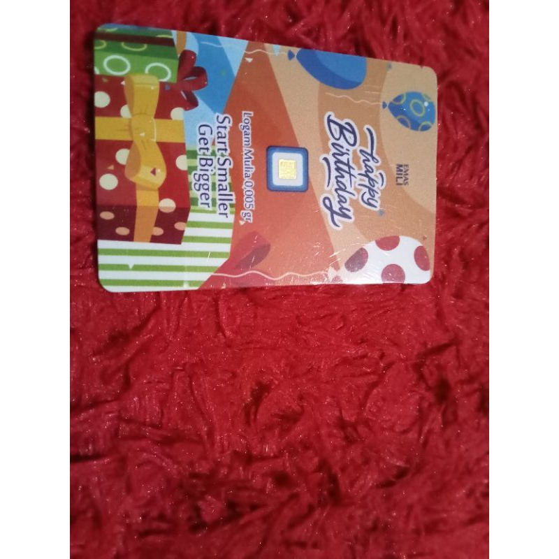 EmasMili Happy Birthday 0.005 gram