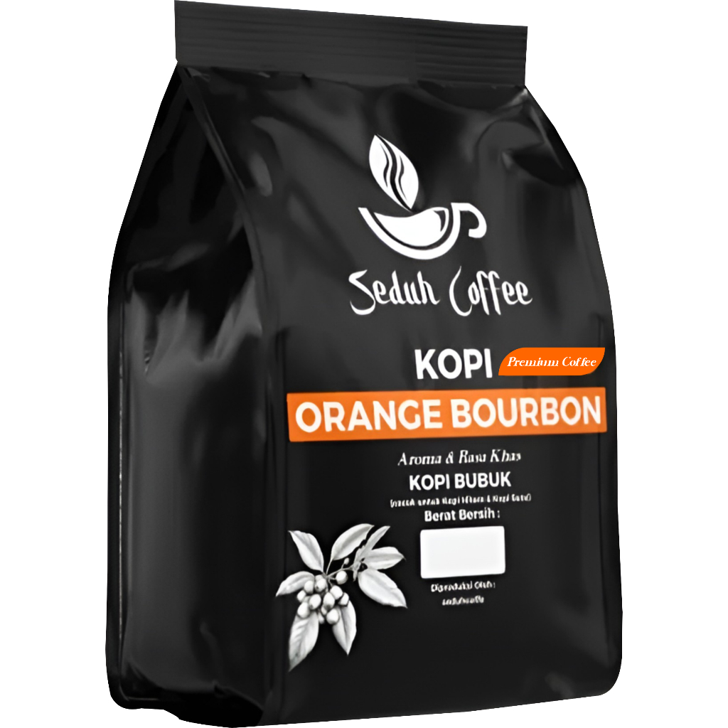

SEDUH- Bubuk Kopi Orange Bourbon Gilangan Halus 1000gr