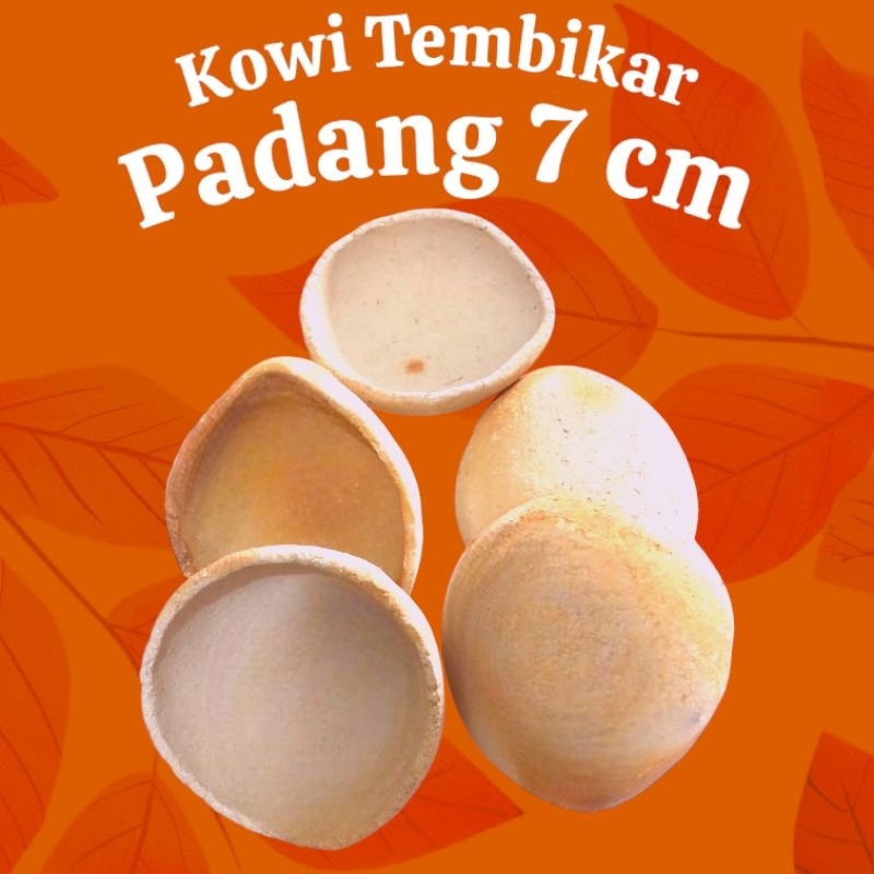 Kowi | Tembikar | Emas | Padang 7,3 cm Isi 30 Pcs