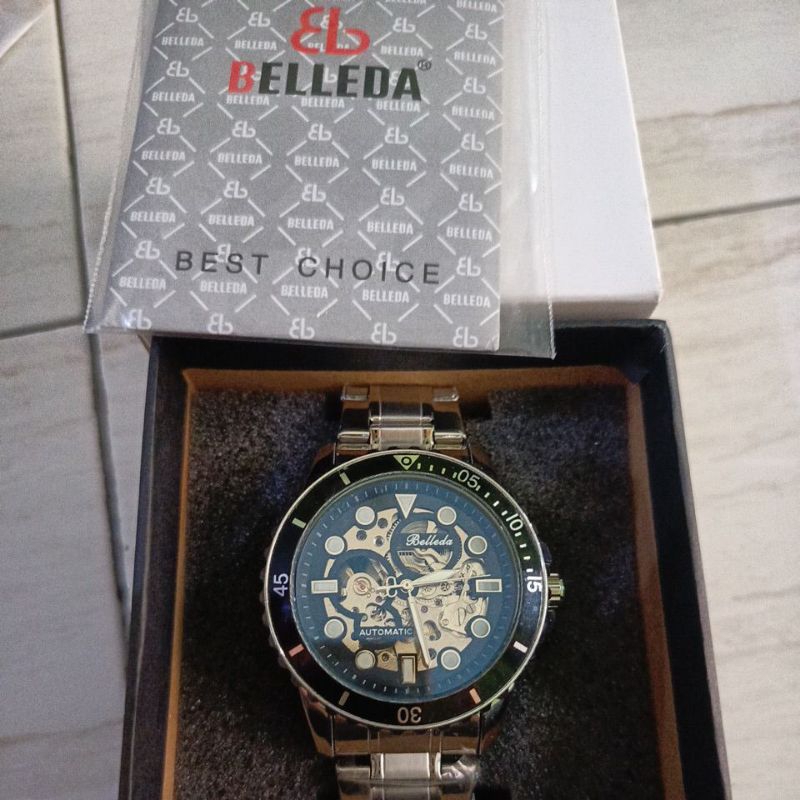 buy 1 get 1 Jam tangan Automatic original BELLEDA B-9352 New