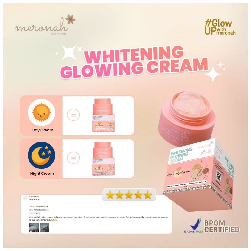 MERONAH WHITENING GLOWING CREAM