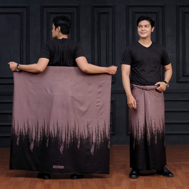 Murah Sarung Batik Rabbani Palestine Warna Hitam Murah Santri Cowok Rayon Premium Motif Keren