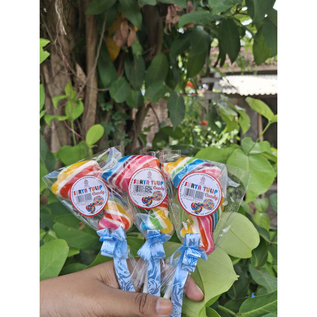 

Surya Tulip Permen Lolipop Lumba Lumba 6.5 cm (Isi 20) - Tanpa Pemanis Buatan - Premium