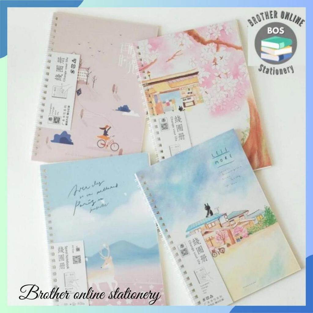 

BOS Notebook Spiral A5-45 Biasa/Buku Spiral/Catatan/Ring Book/Diary