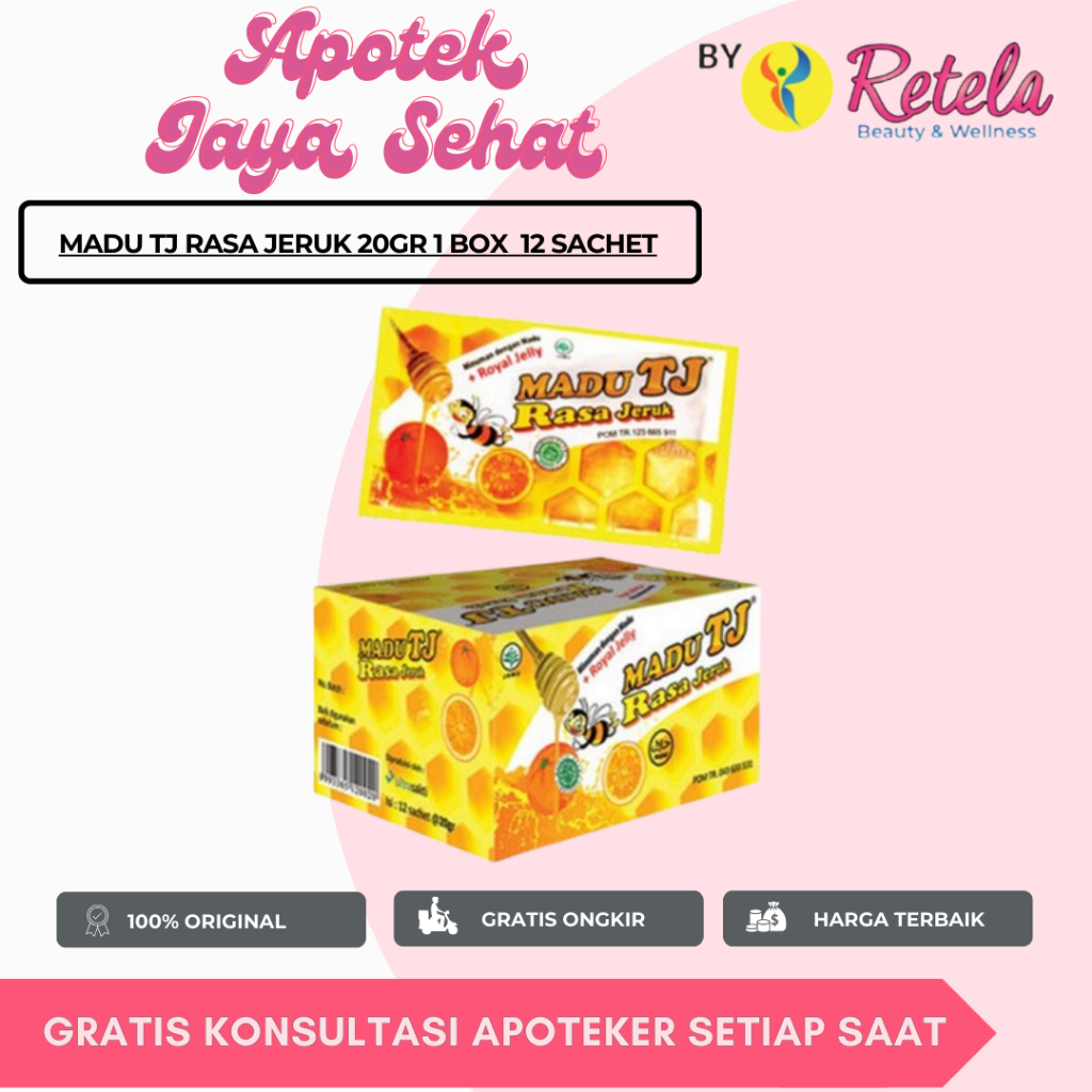 

MADU TJ RASA JERUK 20GR 1 BOX 12 SACHET