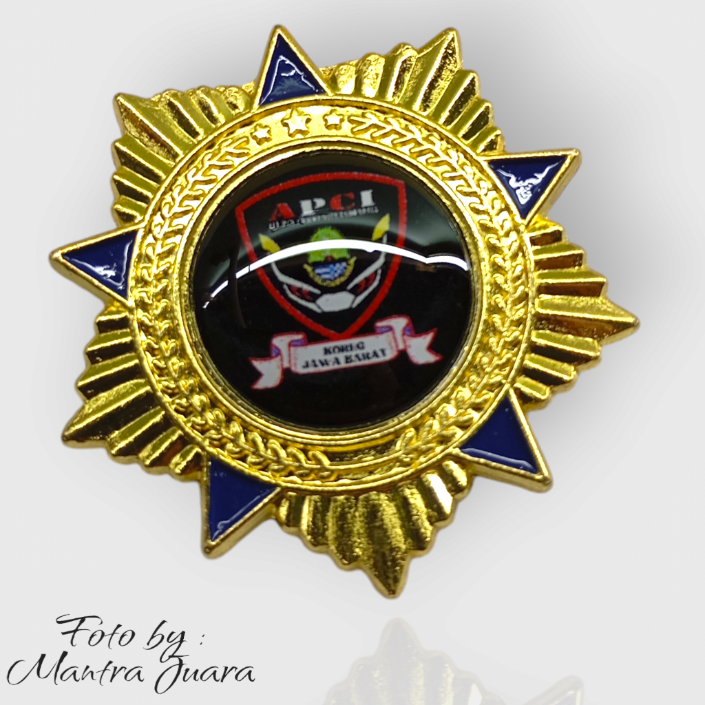 Mantra.Custom Logo Pin Magnet Bahan Kuningan Cor Model Bintang
