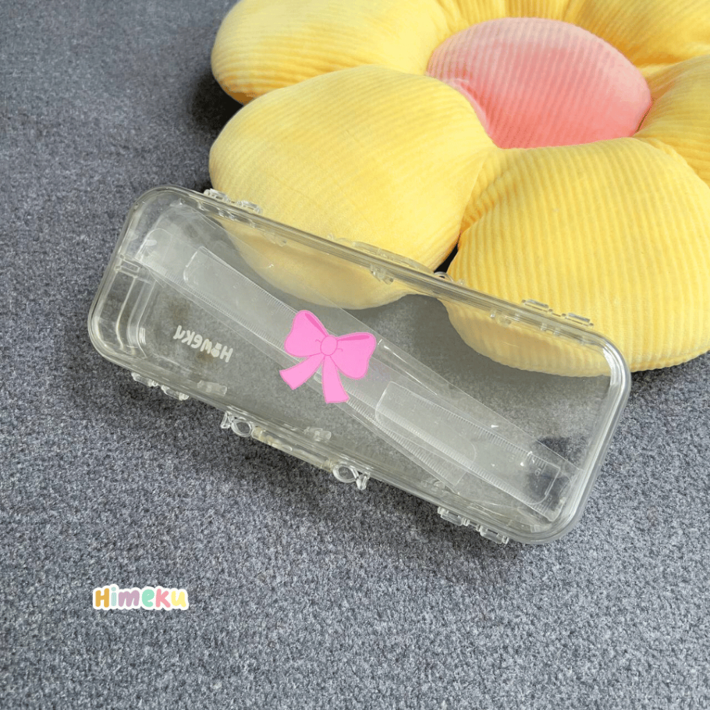 

Himeku PENCIL CASE AKRILIK - Tempat Pensil - Tempat Alat Tulis - Pouch Stationary - Pencil Case Banyak Tempat Muat Banyak