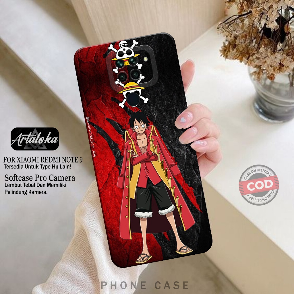 Softcase Hp Xiaomi Redmi Note 9 Fashion Case Anime Case Xiaomi Redmi Note 9 Silikon TPU Pro Camera C