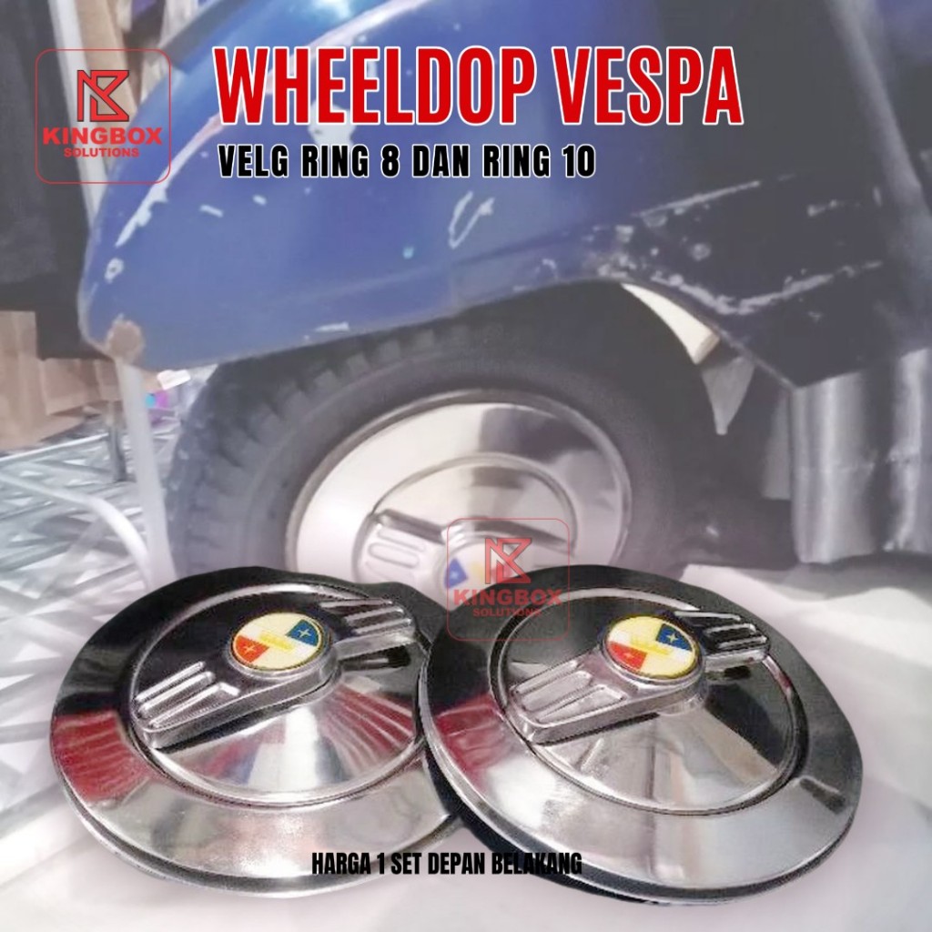 Wheeldop Tutup Velg Vespa Model Vigano UVO Ring 8 10 inchi
