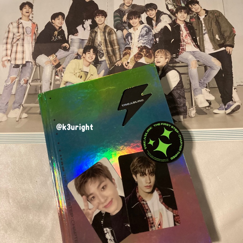 [READY STOCK] TREASURE THE FIRST STEP : CHAPTER THREE + PC + POSTER
