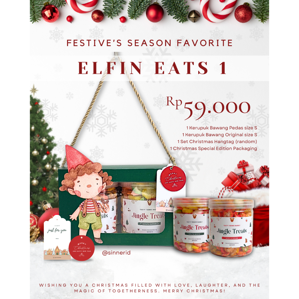

HAMPERS NATAL ELFIN EATS (harga +admin 10%)
