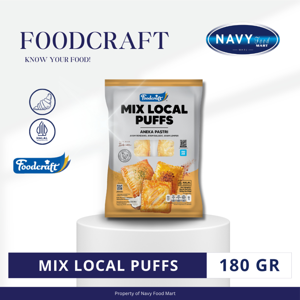 

FOODCRAFT PASTRY MIX LOCAL PUFFS ISI 6 PCS