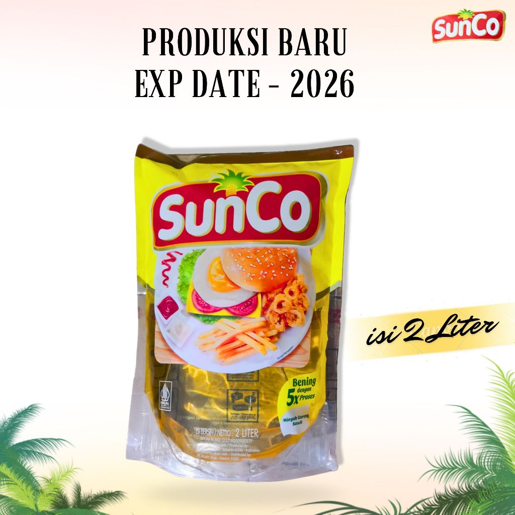 

SUNCO Minyak Goreng 2 Liter (EXP Lama) / Sunco 2 Liter / Minyak Goreng Murah Promo