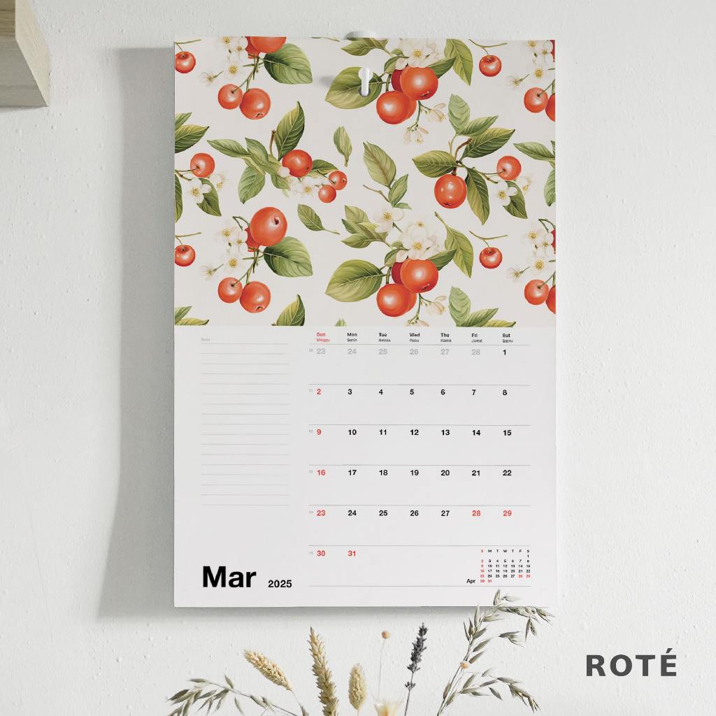 

Kalender 2025 dinding aesthetic - calendar 2025 - kalender lengkap WATER COLOR Printed