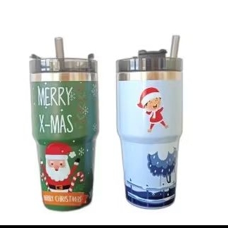 Tumbler Natal SUS 304 stainless botol minum termos