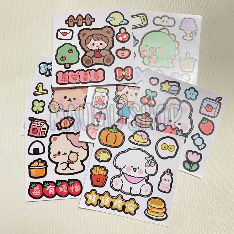 

[MAUMUSHOP] 1 Stiker anti air lucu motif random