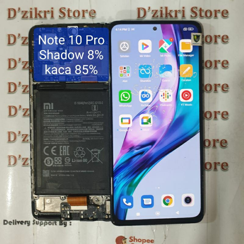 LCD XIAOMI REDMI NOTE 10 PRO ORIGINAL COPORAN MINUS