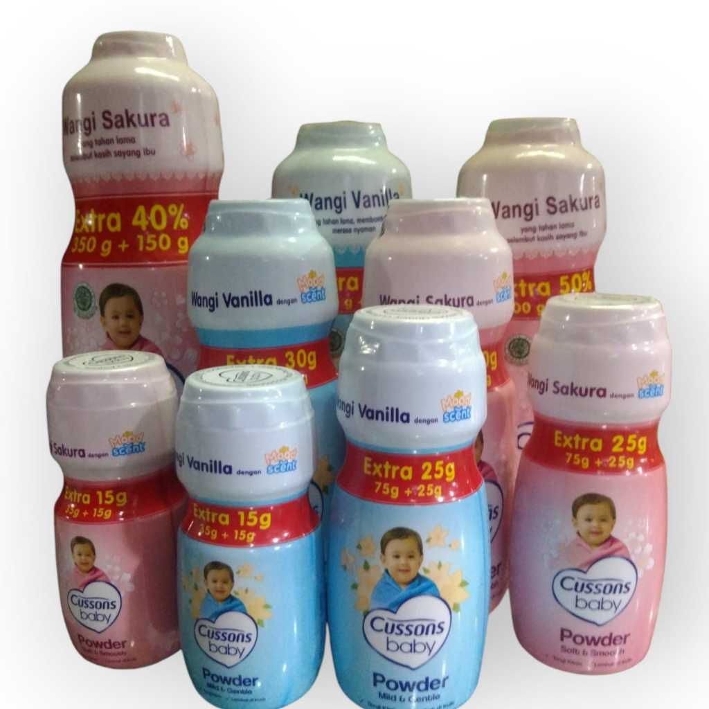 CUSSONS BABY POWDER SOFT AND SMOOTH SAKURA / BEDAK TABUR BAYI CUSSON