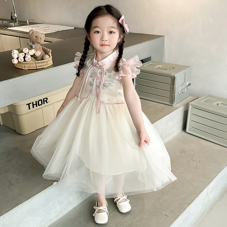 Dress Cheongsam Imlek Anak Cewek / Gaun Anak Perempuan