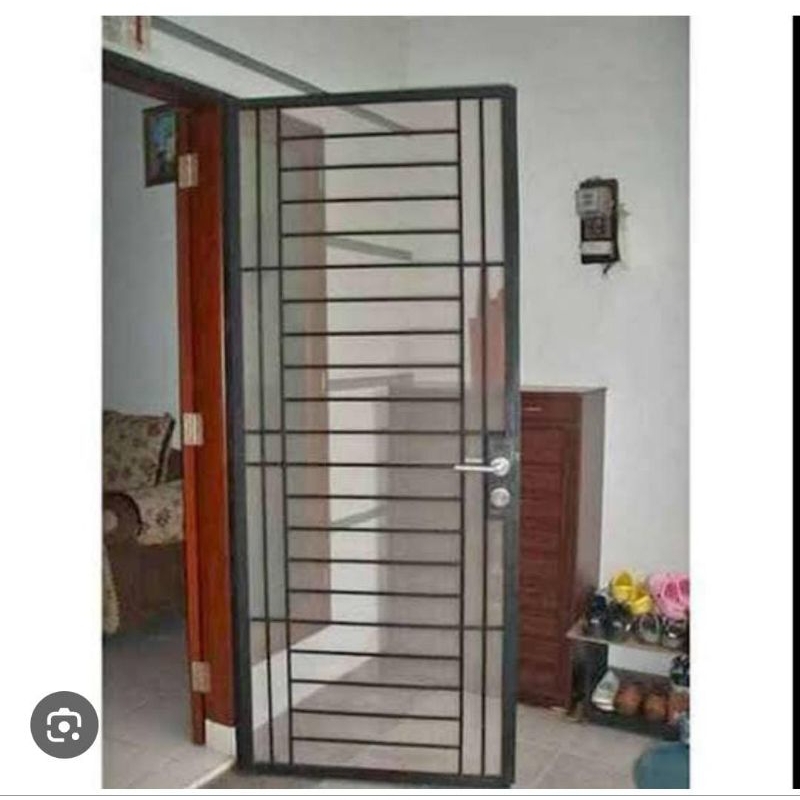 pintu teralis/pintu pengaman+kawat nyamuk