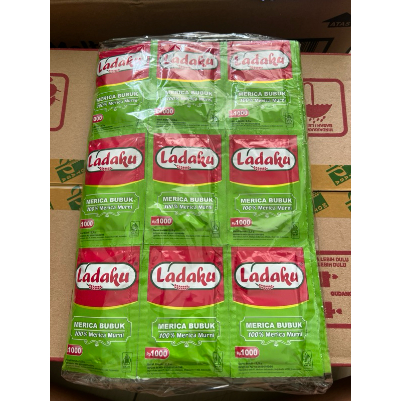 

Ladaku Merica Bubuk Murni 100% ISI 36 Pcs (3 renceng)