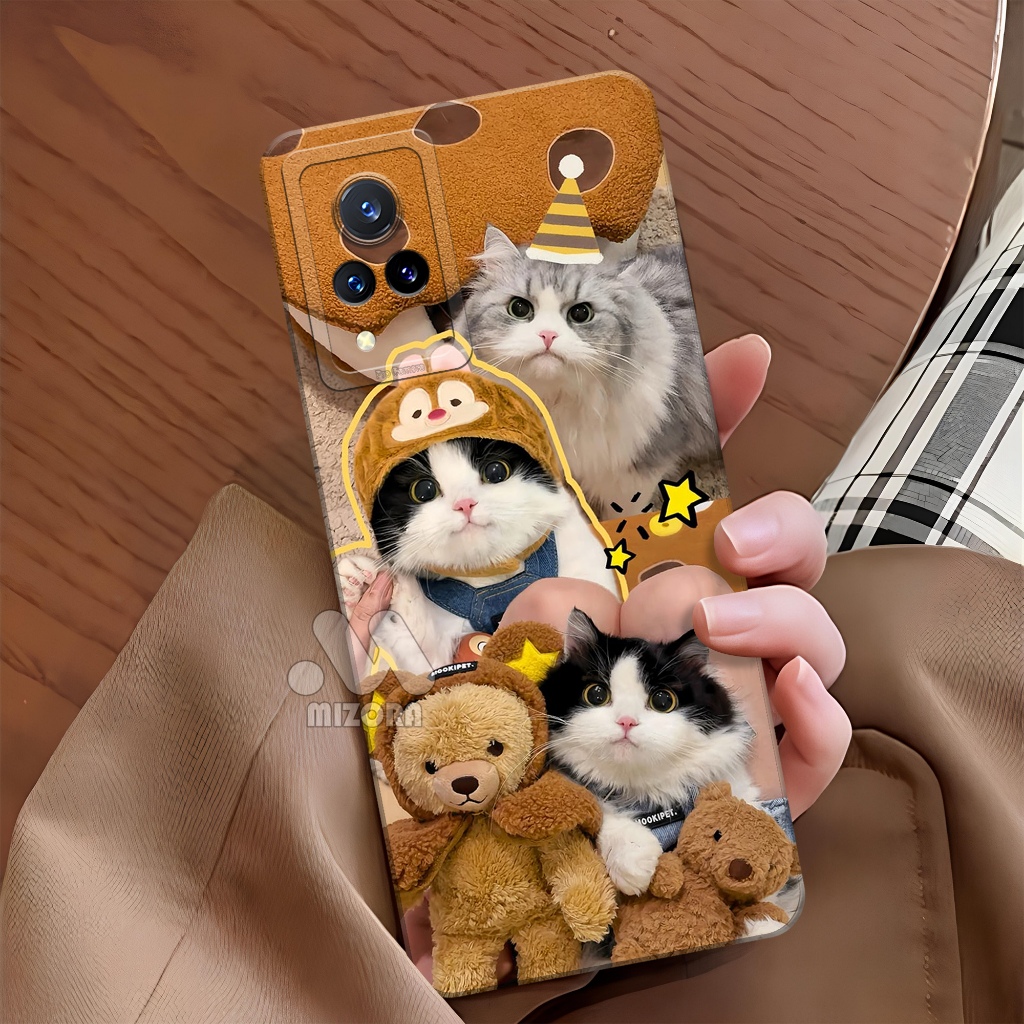 Case Hp VIVO V21 4G / V21 5G Fashion Case Kucing TPU Softcase VIVO V21 4G / V21 5G Terbaru Casing VI