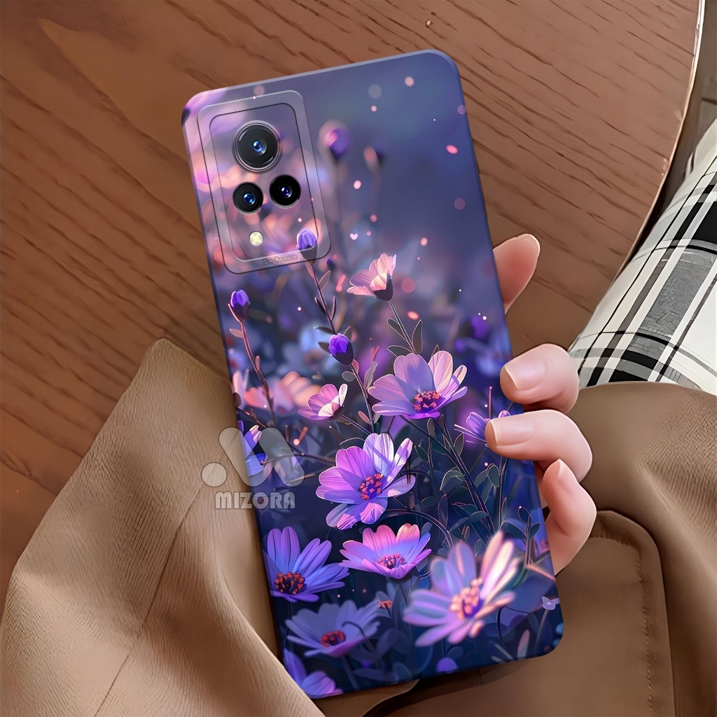 Case Hp VIVO V21 4G / V21 5G Fashion Case Bunga TPU Softcase VIVO V21 4G / V21 5G Terbaru Casing VIV