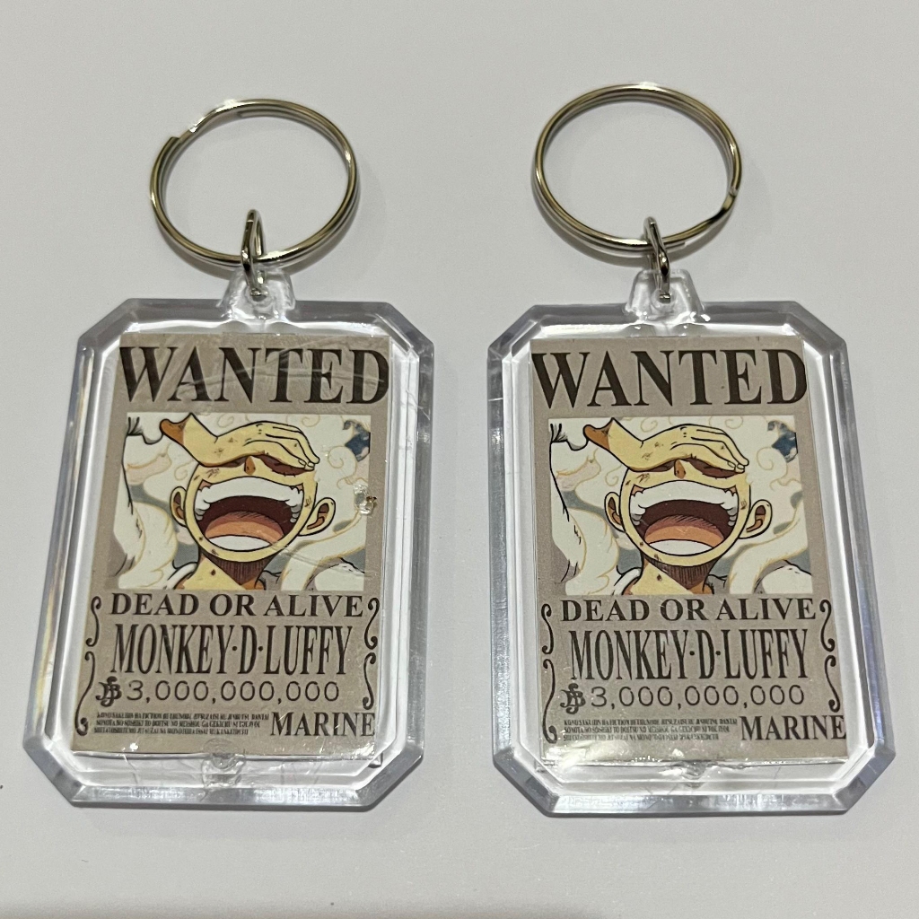 GANCI AKRILIK ONE PIECE BOUNTY KEYCHAIN (HARGA 1 PCS + LAMINASI GLOSSY) GANTUNGAN KUNCI ACRYLIC IDOL