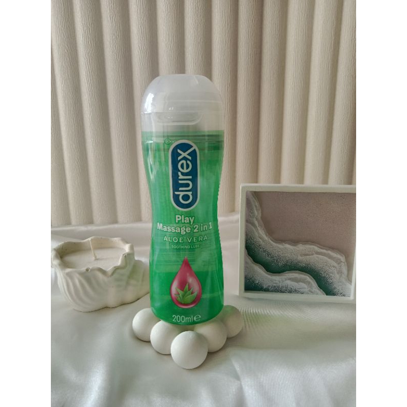 Durex Play Massage 2 in 1 Aloe Vera 200ml, Pelumas Durex