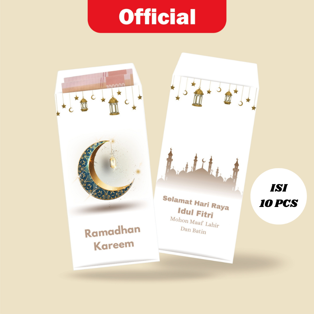 

Amplop Lebaran Panjang Minimalis - Cocok untuk Uang Kertas, THR, Hadiah