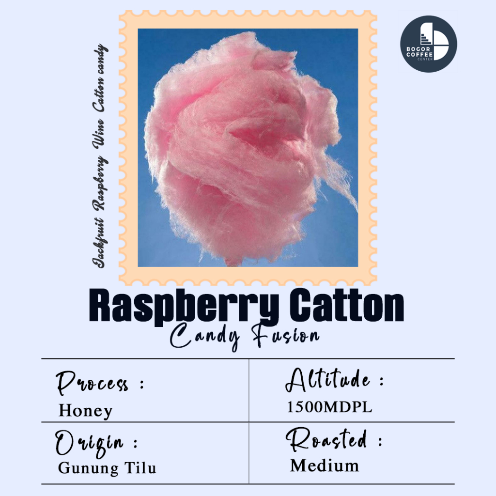 

Raspberry Catton Candy Fusion Specialty Coffee by Bogor Coffee Center - 100gr