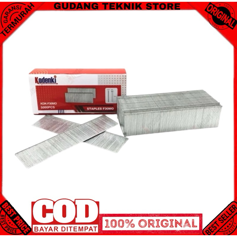 

F30 kodenki mo isi mesin staples paku tembak lurus mata gun nailer