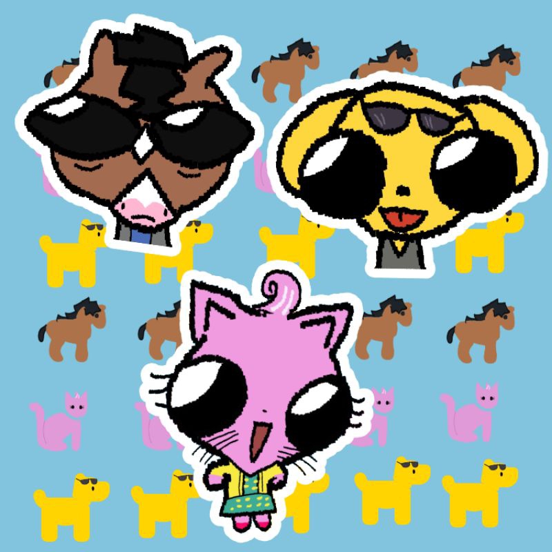 

Bojack horseman | Sticker vinyl ALL PACK