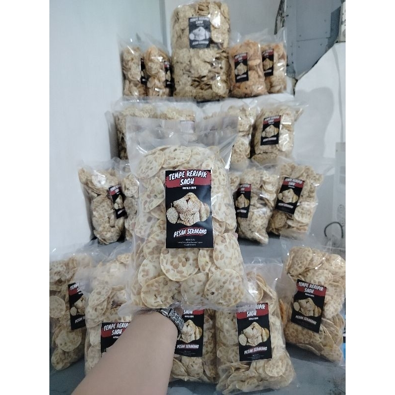 

KERIPIK TEMPE SAGU || TEMPE KRIPIK || TEMPE SAGU KRIUK || CEMILAN RENYAH - 250 GRAM