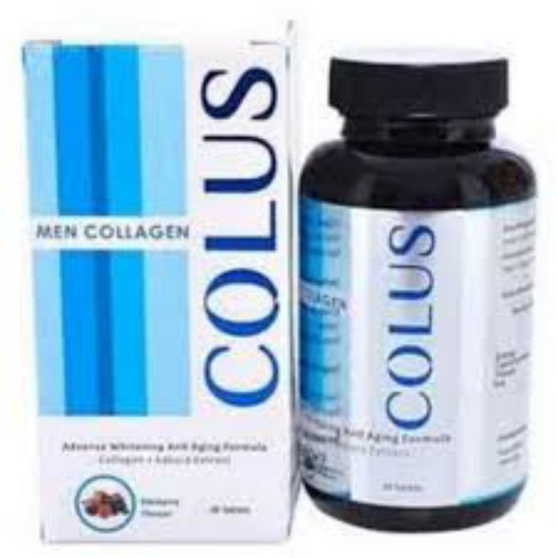 Colus Men Collagen Perawatan Pemutih Tubuh Pria Colus Man Collagen Suplemen Pria