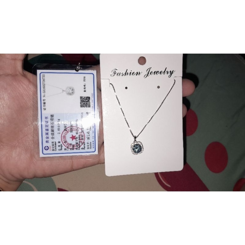 kalung moissanite aurora italy s925