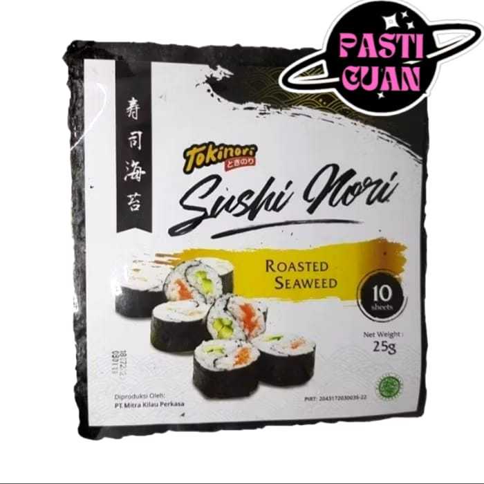 

SUSHI NORI 10 LEMBAR TOKINORI 10'S-HALAL-HIJAU GELAP