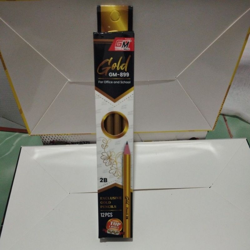 

pensil 2b gold asli per kotak 12 pcs