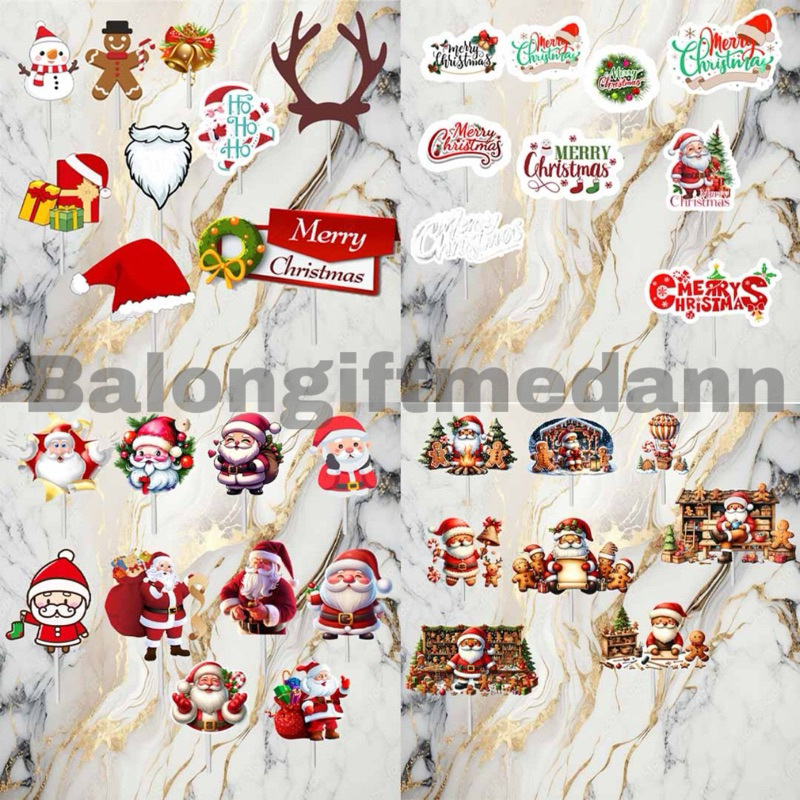 PHOTOBOOTH PROPS STICK PROPERTI AKSESORIS NATAL CHRISTMAS