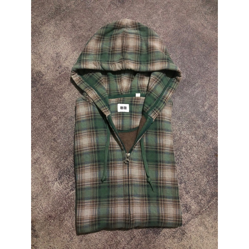 Uniqlo Zipper Hoodie Tartan Original (REQ)