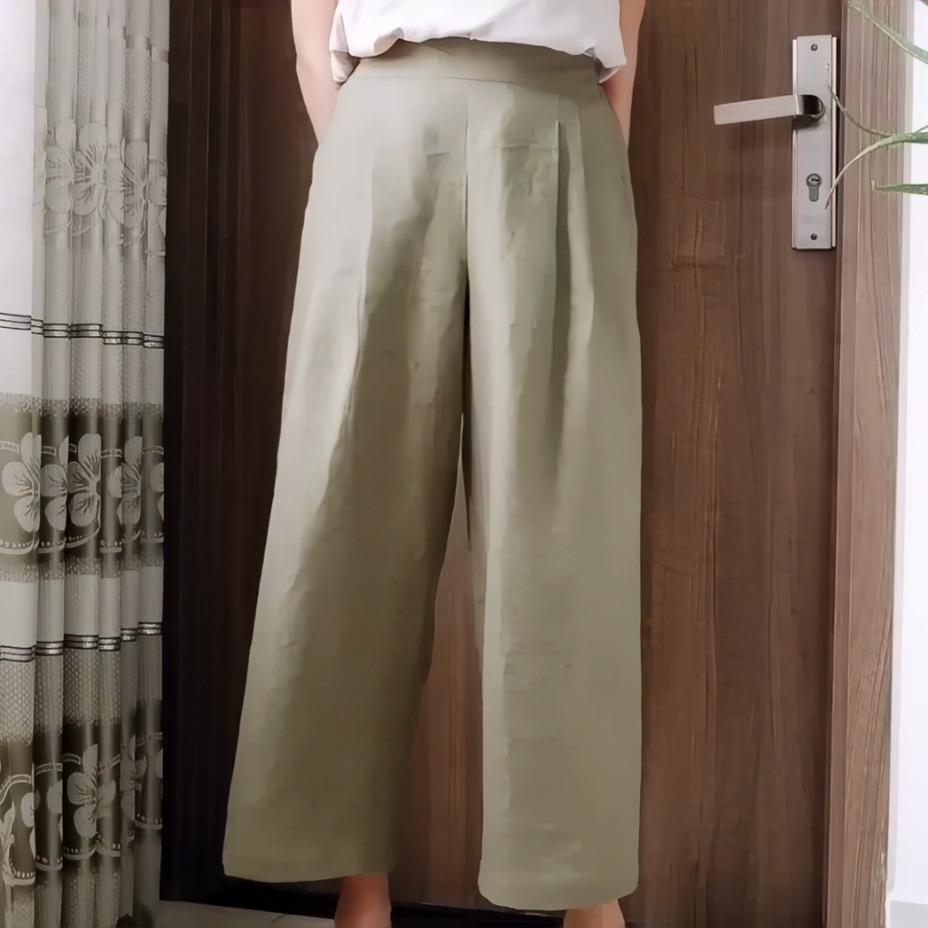 Kulot Celana Kerja Wanita Karina Daily Cullote Highwaist Korean Long Pant Bawahan Santai Kekinian