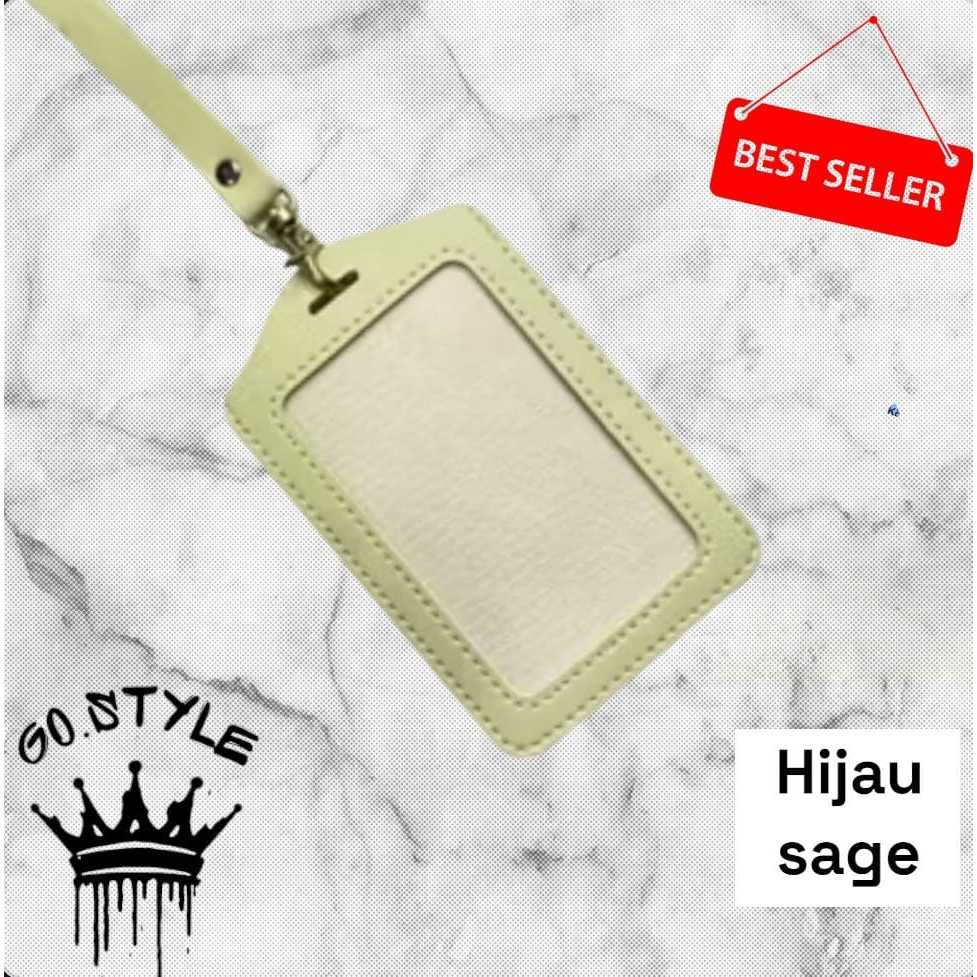 

CASING ID CARD + TALI ID CARD KULIT SINTETIS 1 SET - SET ID CARD KULIT - LANYARD ID CARD - SET NAME TAG+TALI KULIT NEW