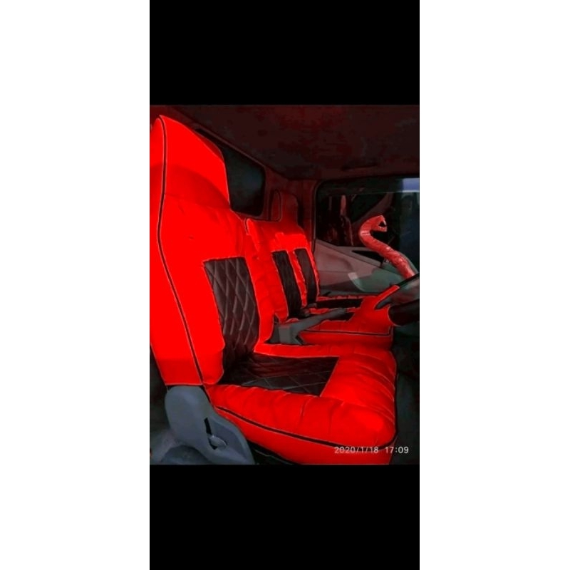 sarung jok mobil Mitsubishi canter / cover jok mobil truk canter / vareasi sarung jok canter / bungk