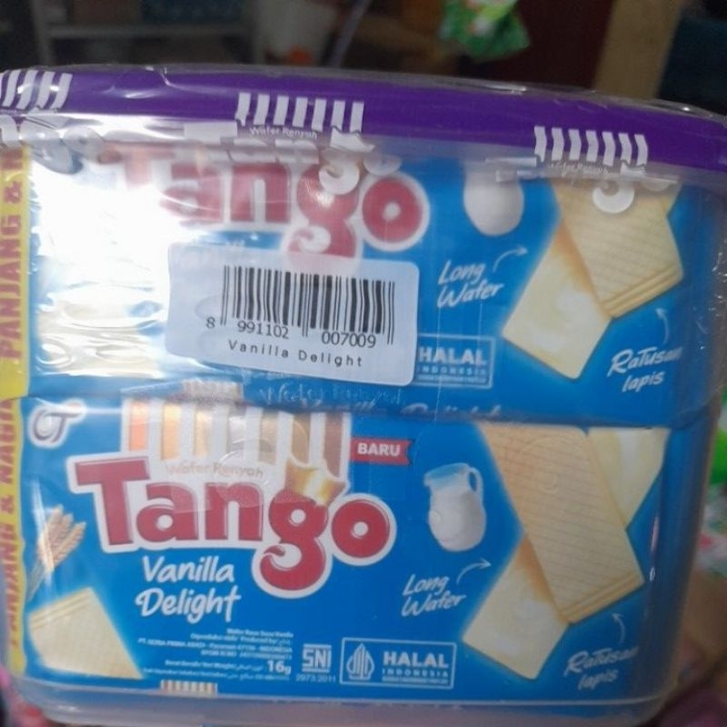 

TANGO VANILLA DELIGHT / WAFER RASA SUSU VANILA / 1 PACK isi 20pcsx16g