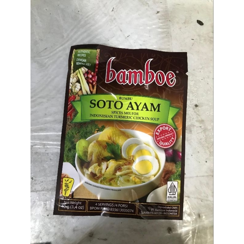 

Bamboe Bumbu Instan Soto Ayam