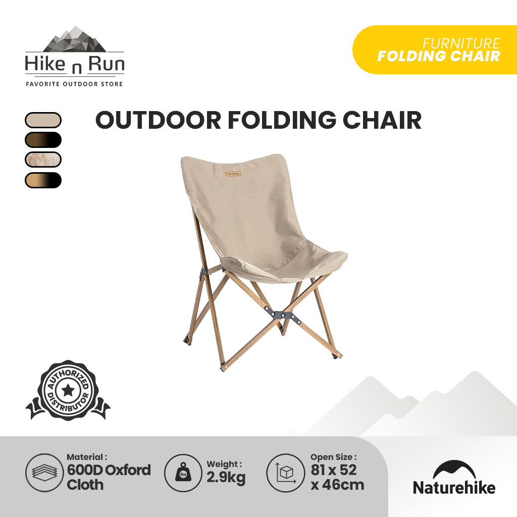 Naturehike MW01 NH19Y001-Z Kursi Lipat Camping Kokoh