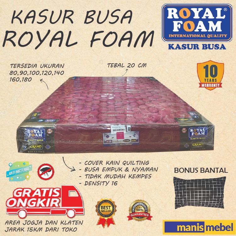 ROYAL FOAM GRAND EXCLUSIVE/ PROMO KASUR ROYAL/KASUR BUSA ROYAL/KASUR ROYAL FOAM/KASUR BUSA KLATEN/KA