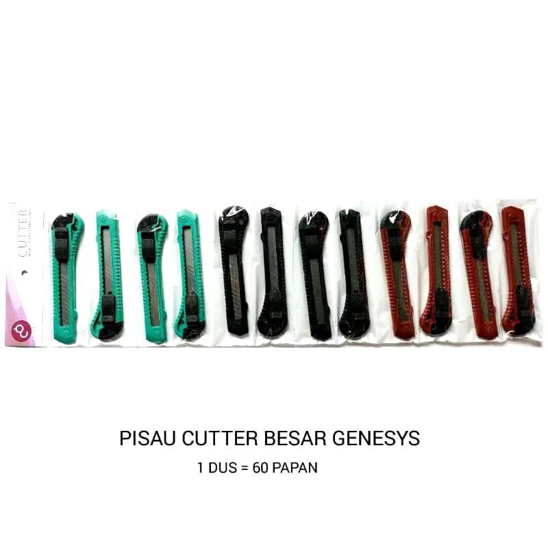 

Pisau cutter/pisau cutter genesis 1 renteng isi 12 pisau