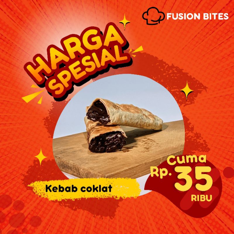

Fusion Bites Kebab Coklat Crunchy dan Lumer isi 5PCS