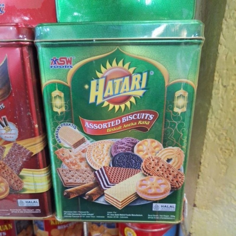 

HATARI Assorted Biscuits 650gr kaleng